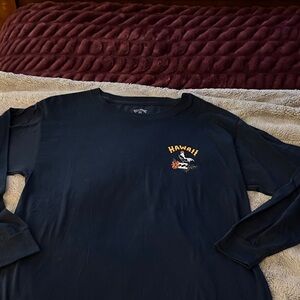 Billabong Navy Hawaii Graphic Long Sleeve Tee
